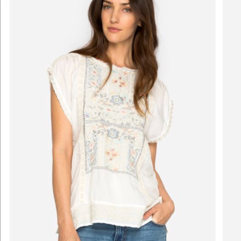 Johnny Was Victoria Cupra Blouse